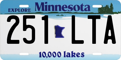MN license plate 251LTA