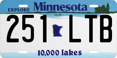 MN license plate 251LTB
