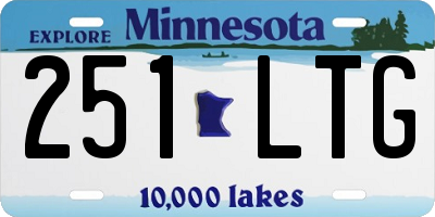 MN license plate 251LTG