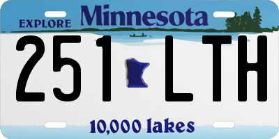 MN license plate 251LTH