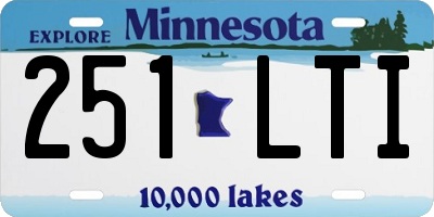 MN license plate 251LTI