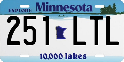 MN license plate 251LTL