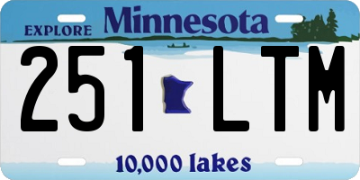MN license plate 251LTM