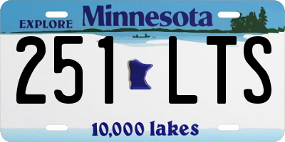 MN license plate 251LTS