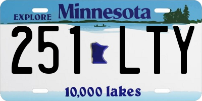 MN license plate 251LTY