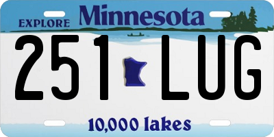 MN license plate 251LUG