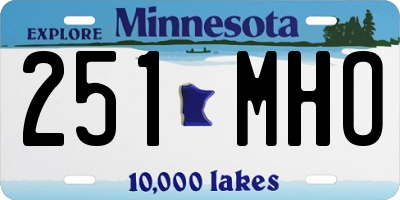 MN license plate 251MHO
