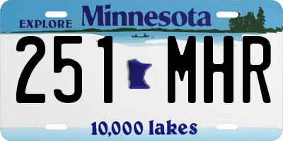 MN license plate 251MHR