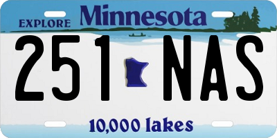 MN license plate 251NAS