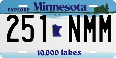 MN license plate 251NMM
