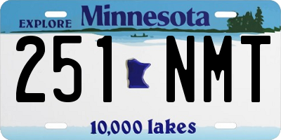 MN license plate 251NMT