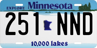 MN license plate 251NND