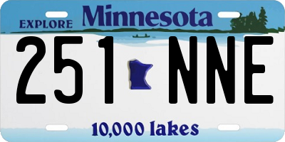 MN license plate 251NNE