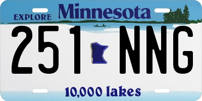 MN license plate 251NNG