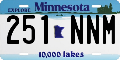 MN license plate 251NNM