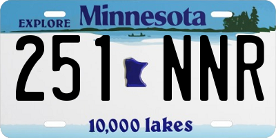 MN license plate 251NNR