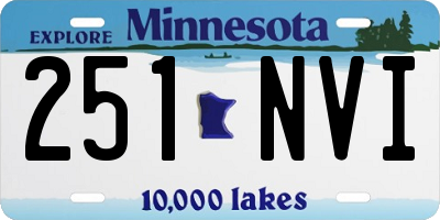 MN license plate 251NVI