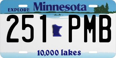 MN license plate 251PMB