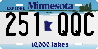 MN license plate 251QQC