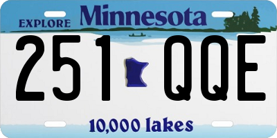 MN license plate 251QQE