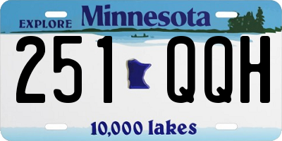 MN license plate 251QQH