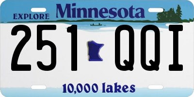 MN license plate 251QQI