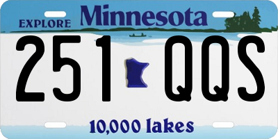 MN license plate 251QQS