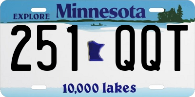 MN license plate 251QQT