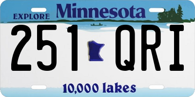 MN license plate 251QRI