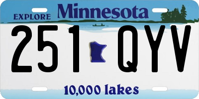 MN license plate 251QYV