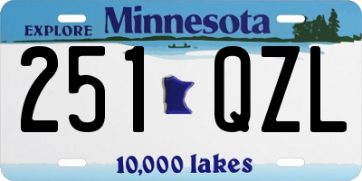 MN license plate 251QZL