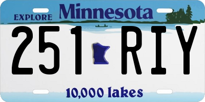 MN license plate 251RIY