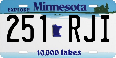 MN license plate 251RJI