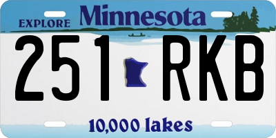 MN license plate 251RKB