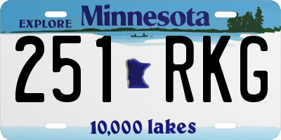 MN license plate 251RKG
