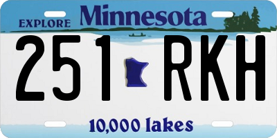 MN license plate 251RKH