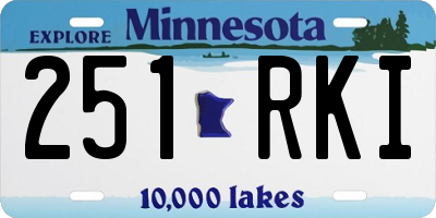 MN license plate 251RKI