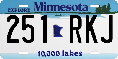MN license plate 251RKJ