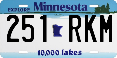MN license plate 251RKM