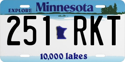 MN license plate 251RKT