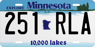 MN license plate 251RLA