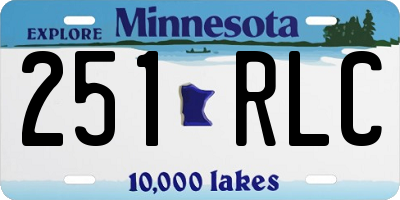 MN license plate 251RLC