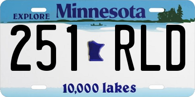 MN license plate 251RLD