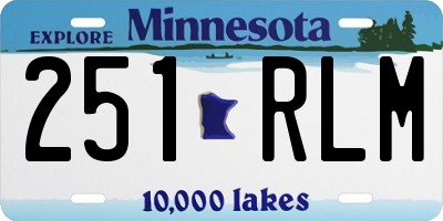 MN license plate 251RLM