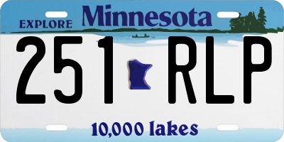 MN license plate 251RLP