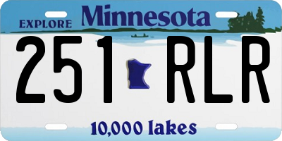 MN license plate 251RLR