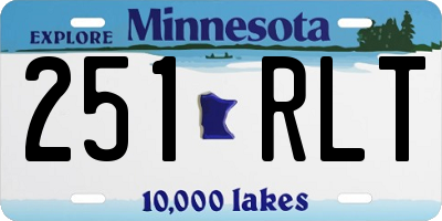 MN license plate 251RLT