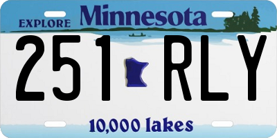 MN license plate 251RLY