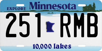 MN license plate 251RMB
