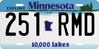 MN license plate 251RMD